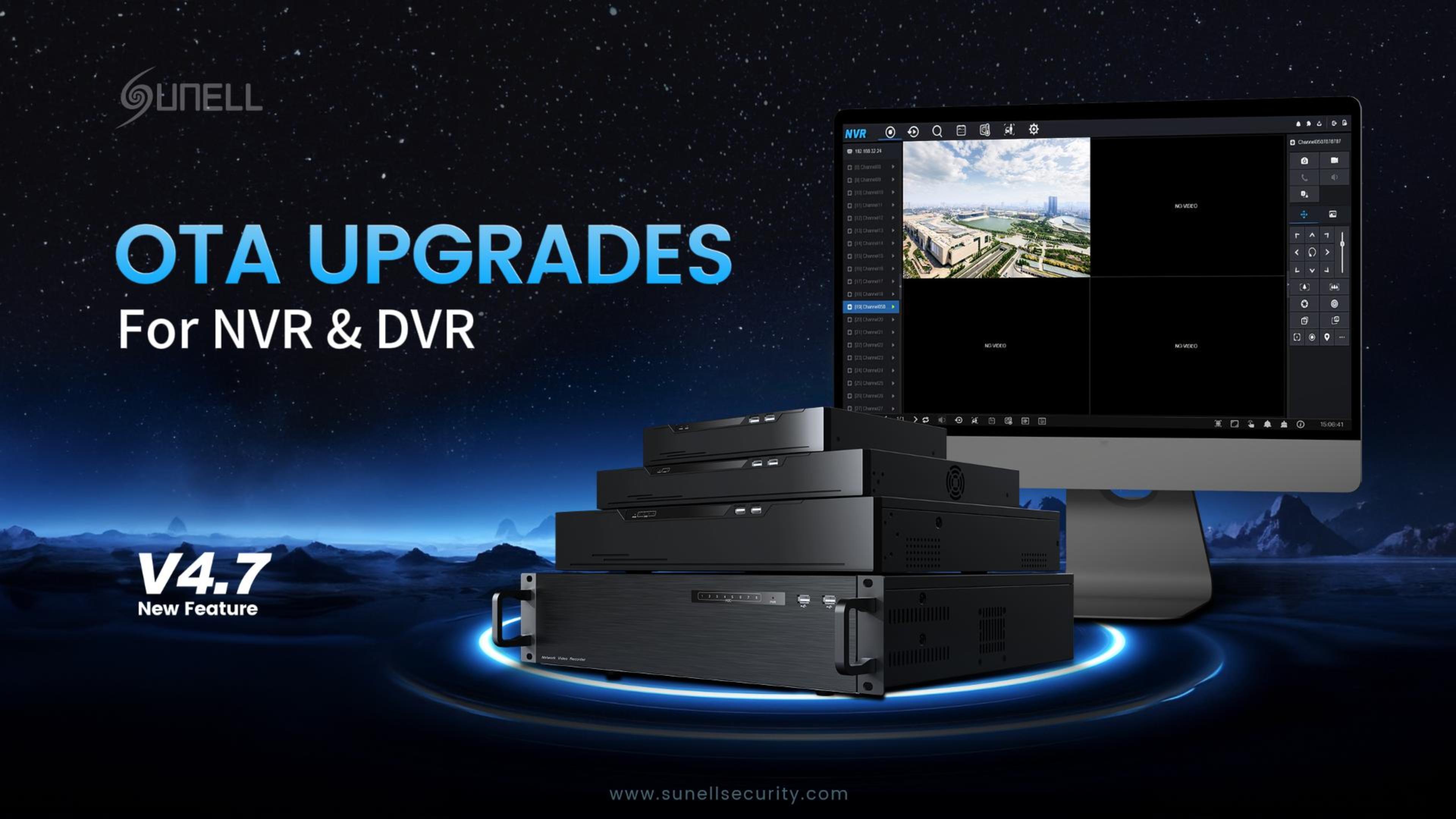 Sunell NVR Dashboard