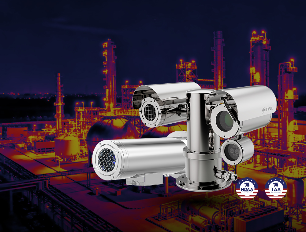 Thermal imaging cameras built for explosive environments, ensuring safety, accuracy, and 24/7 monitoring.