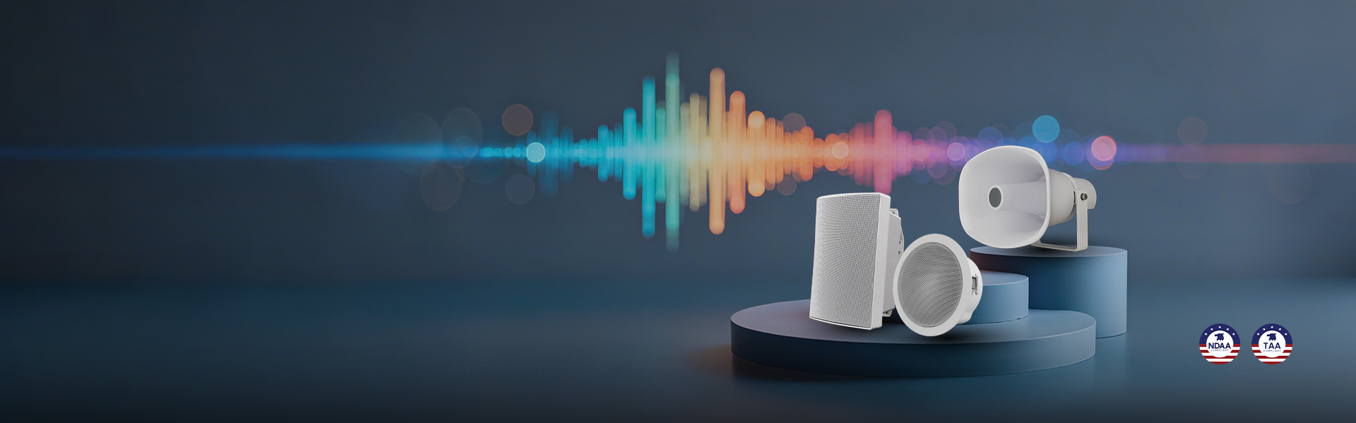 SIP & POE Ceiling/Wall-Mounted/Horn Speakers, offering high-quality sound and versatile applications.