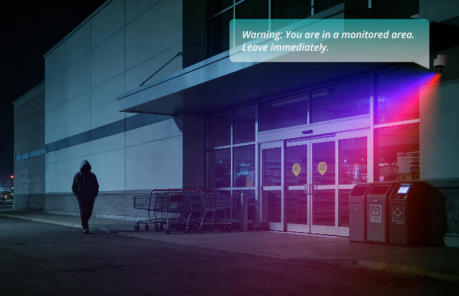 Proactive Visual & Audio Deterrence