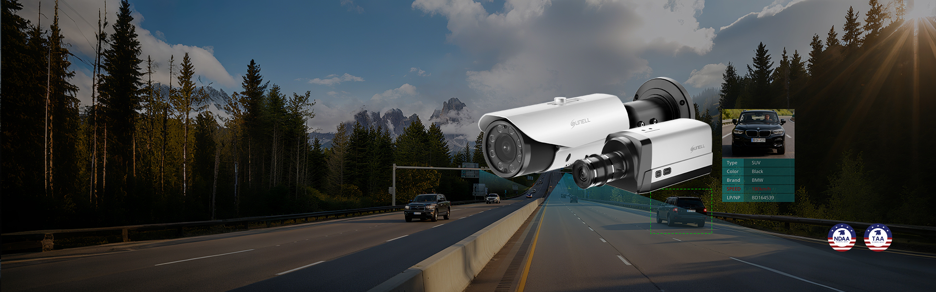 High-precision ANPR camera with real-time processing, all-weather performance, aiding traffic management and security.