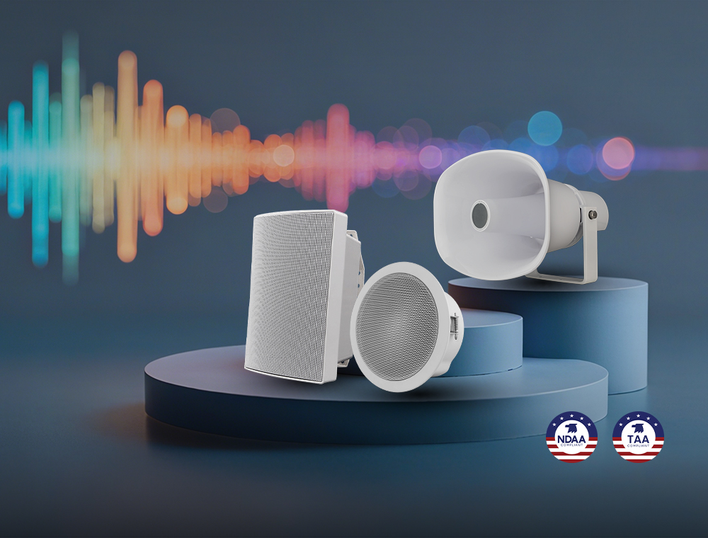 SIP & POE Ceiling/Wall-Mounted/Horn Speakers, offering high-quality sound and versatile applications.